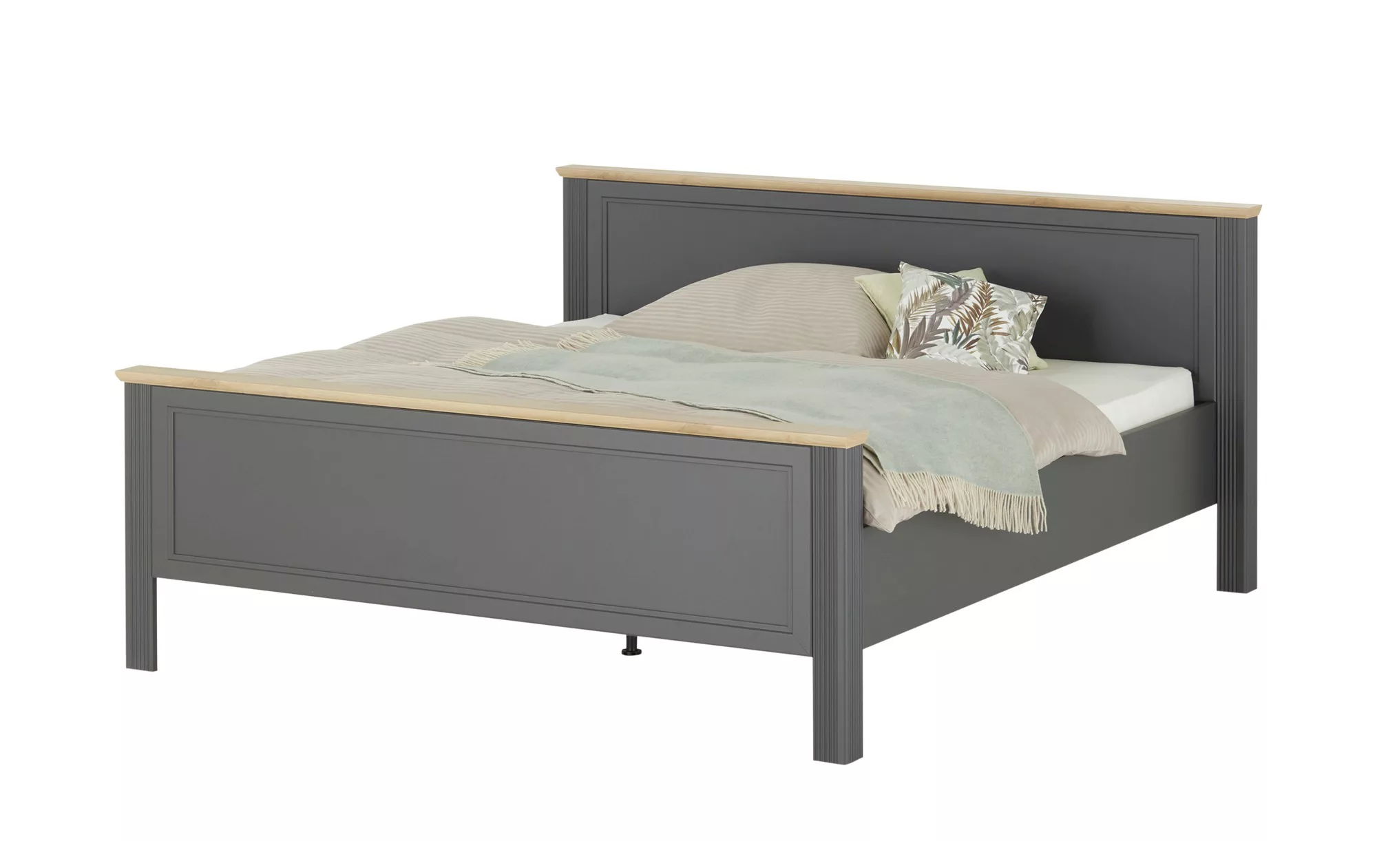 Doppelbett  Varese ¦ grau ¦ Maße (cm): B: 205 H: 98 Betten > Komfortbetten günstig online kaufen