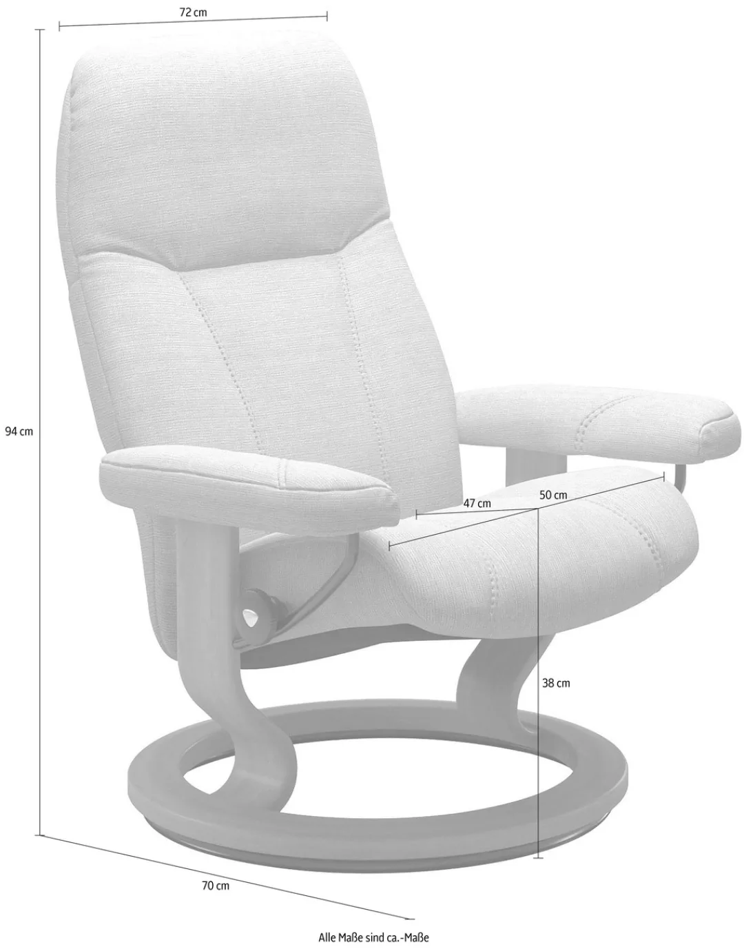 Stressless® Relaxsessel »Consul«, mit Classic Base, Größe S, Gestell Braun günstig online kaufen