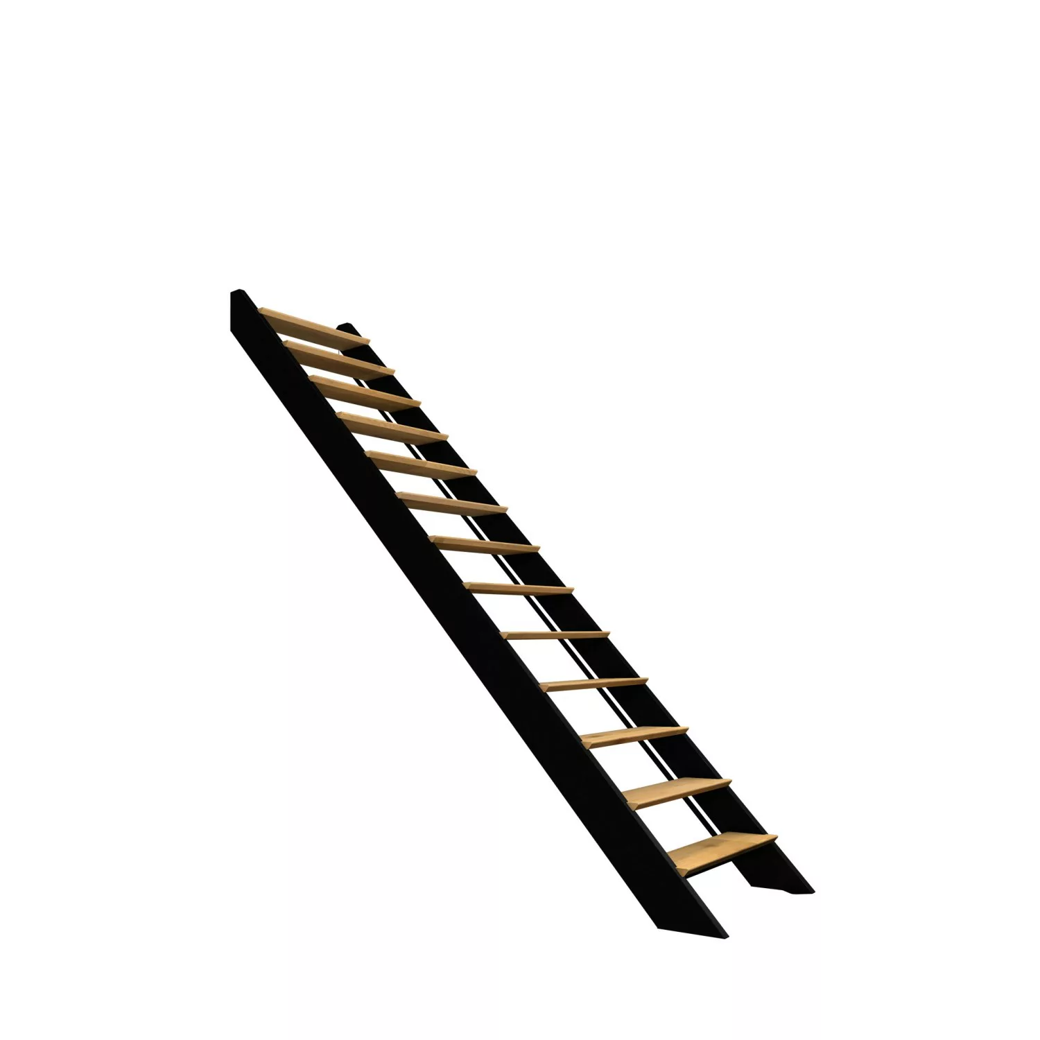 Kordo Gerade Treppe Buche LEDs Schwarz Spectra günstig online kaufen