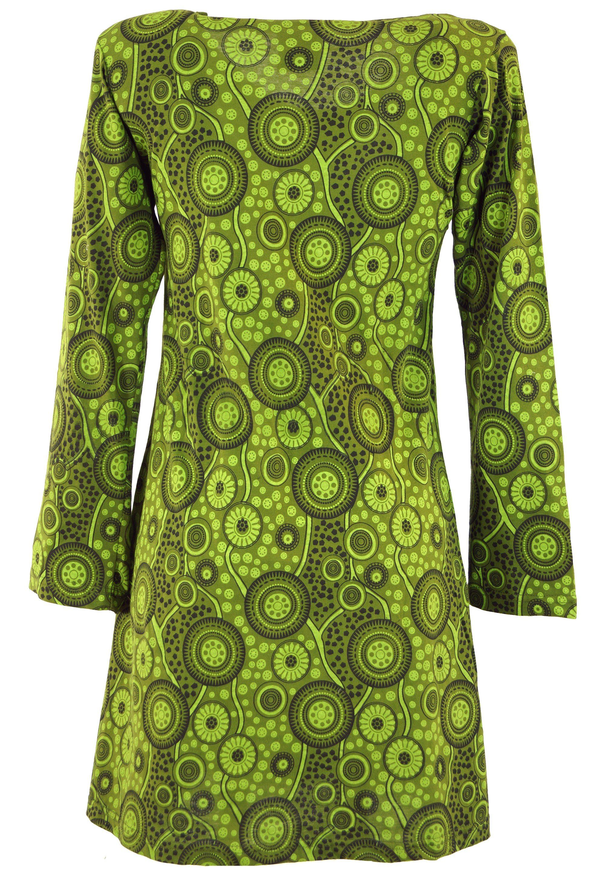 Guru-Shop Midikleid Hippie Minikleid Boho chic, günstig online kaufen