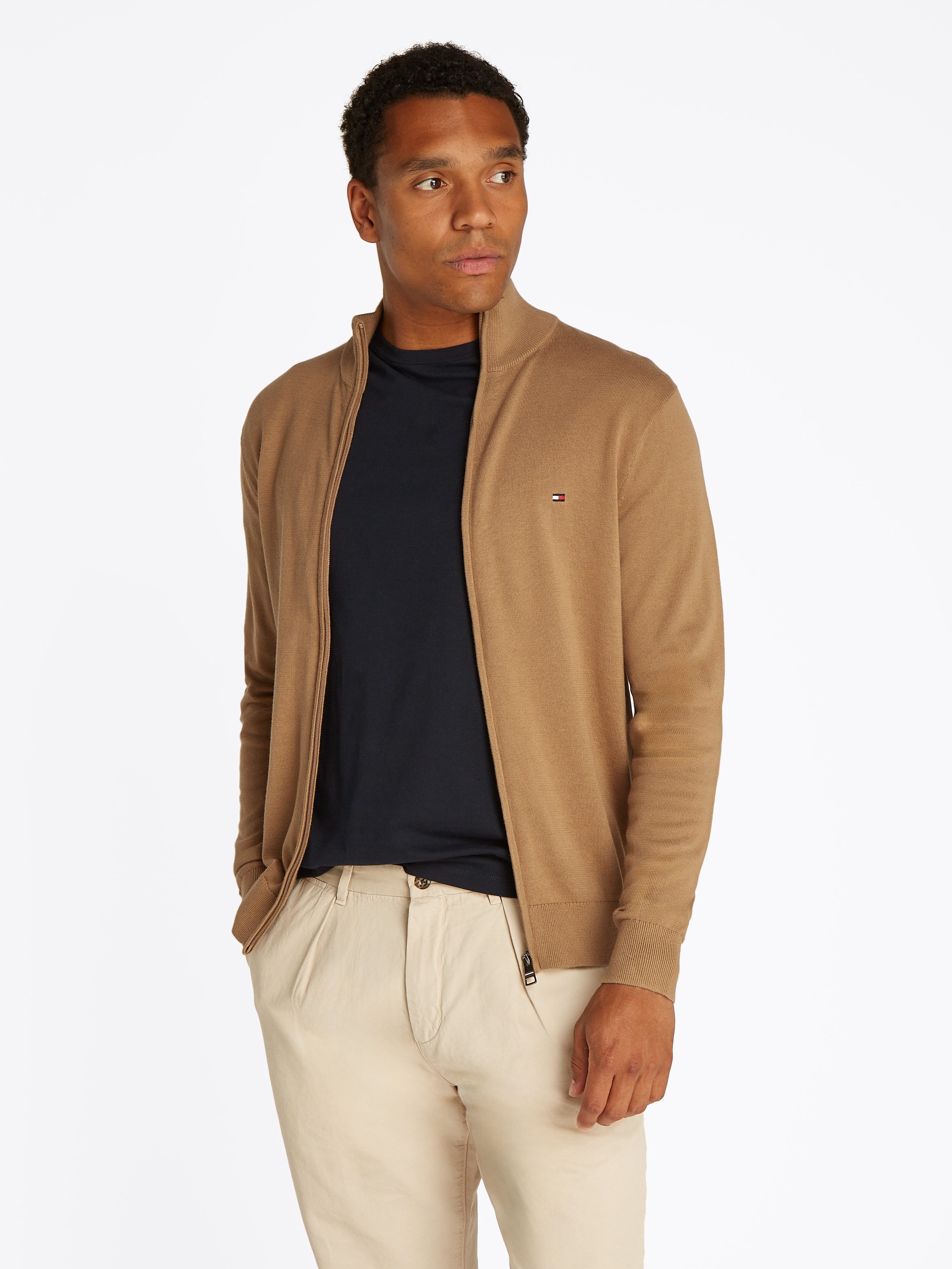 Tommy Hilfiger Strickjacke ESSENTIAL COTTON ZIP günstig online kaufen