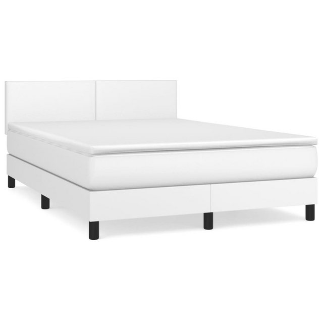 vidaXL Boxspringbett Bett Boxspringbett mit Matratze Kunstleder (140 x 190 günstig online kaufen