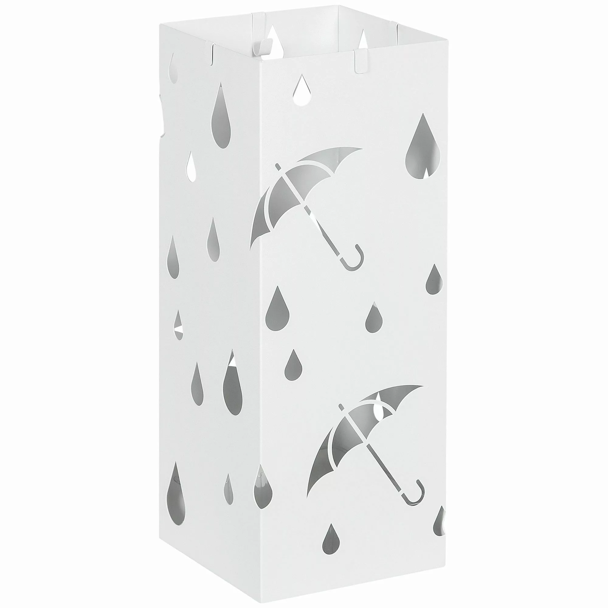 HOMCOM Schirmständer Regenschirmkorb mit 4 Haken, günstig online kaufen