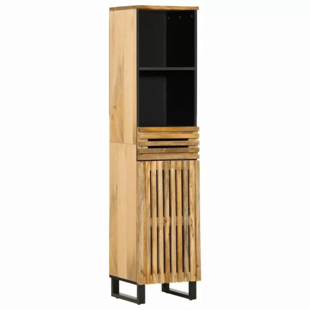 vidaXL Fächerschrank Sideboard 38x34x160 cm Raues Massives Mangoholz (1-St) günstig online kaufen