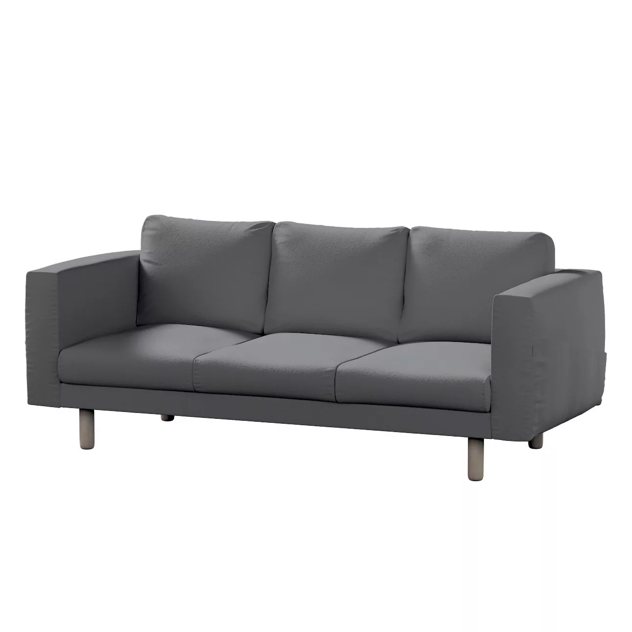 Bezug für Norsborg 3-Sitzer Sofa, grau, Norsborg 3-Sitzer Sofabezug, Bouclé günstig online kaufen