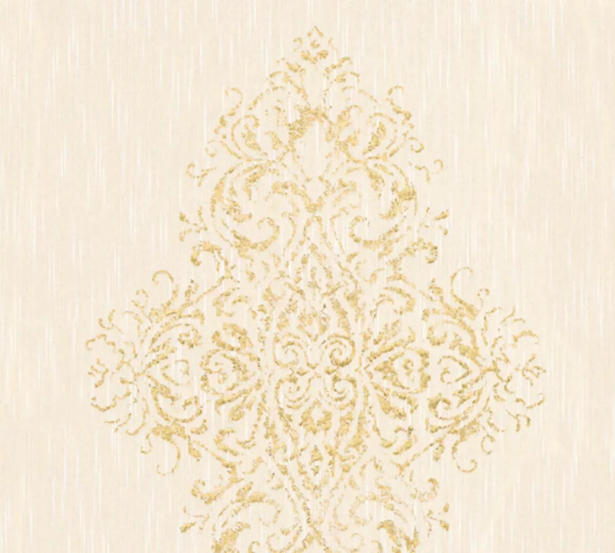 Bricoflor Neobarock Tapete mit Glitzer in Silber Ornament Textiltapete in a günstig online kaufen