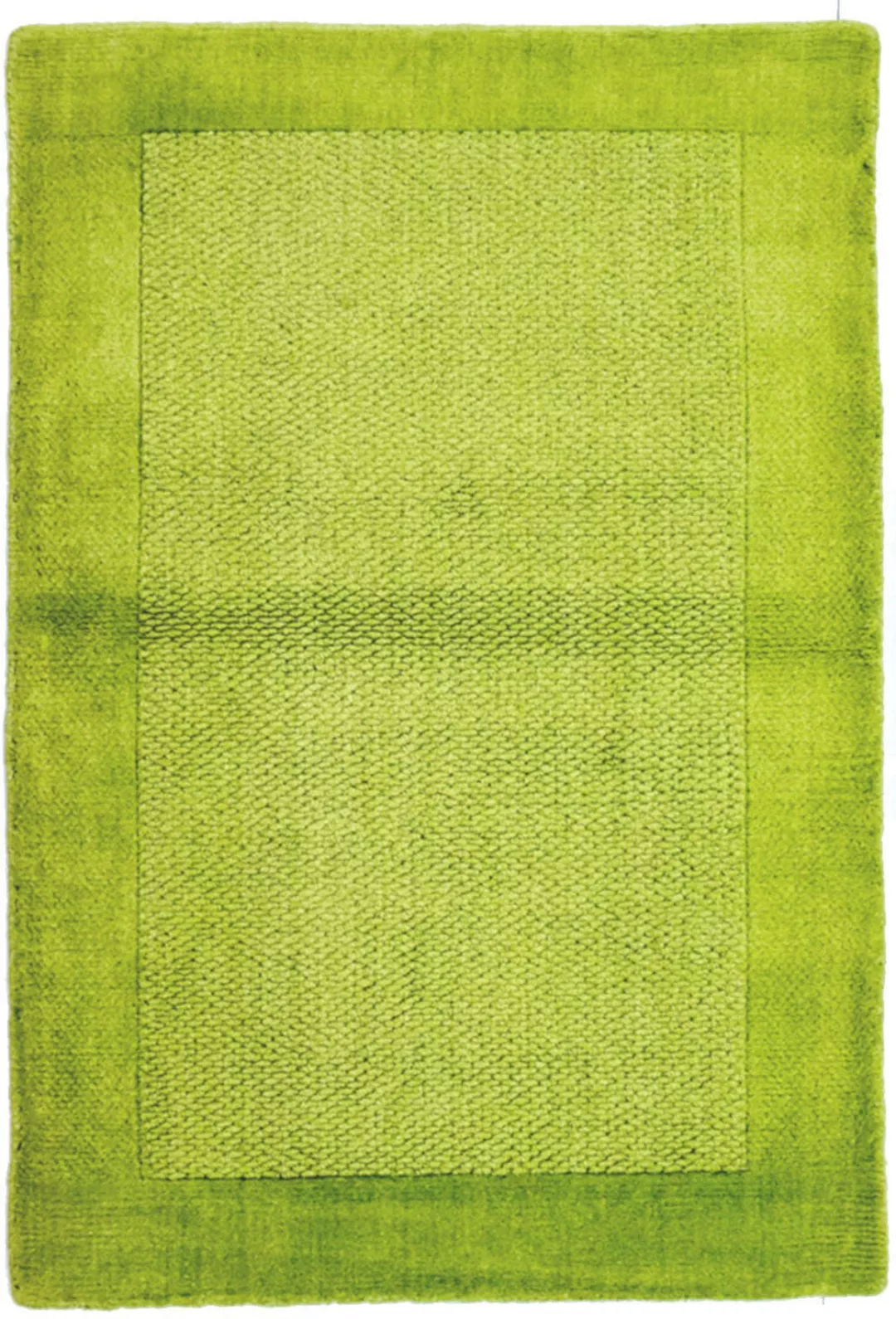 morgenland Wollteppich »Gabbeh Teppich handgetuftet grün«, rechteckig günstig online kaufen