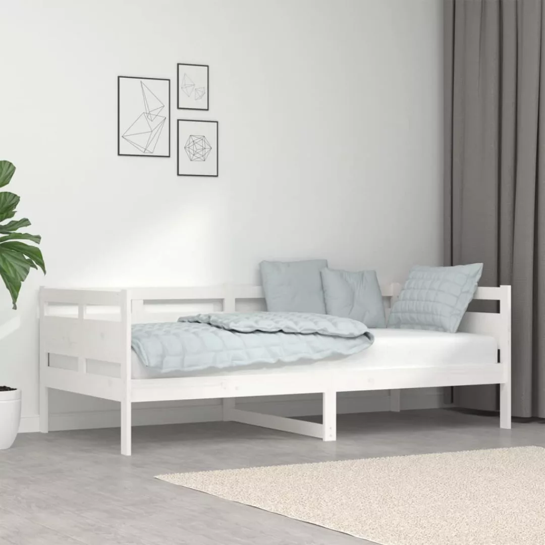 Vidaxl Tagesbett Weiß Massivholz Kiefer 90x190 Cm günstig online kaufen
