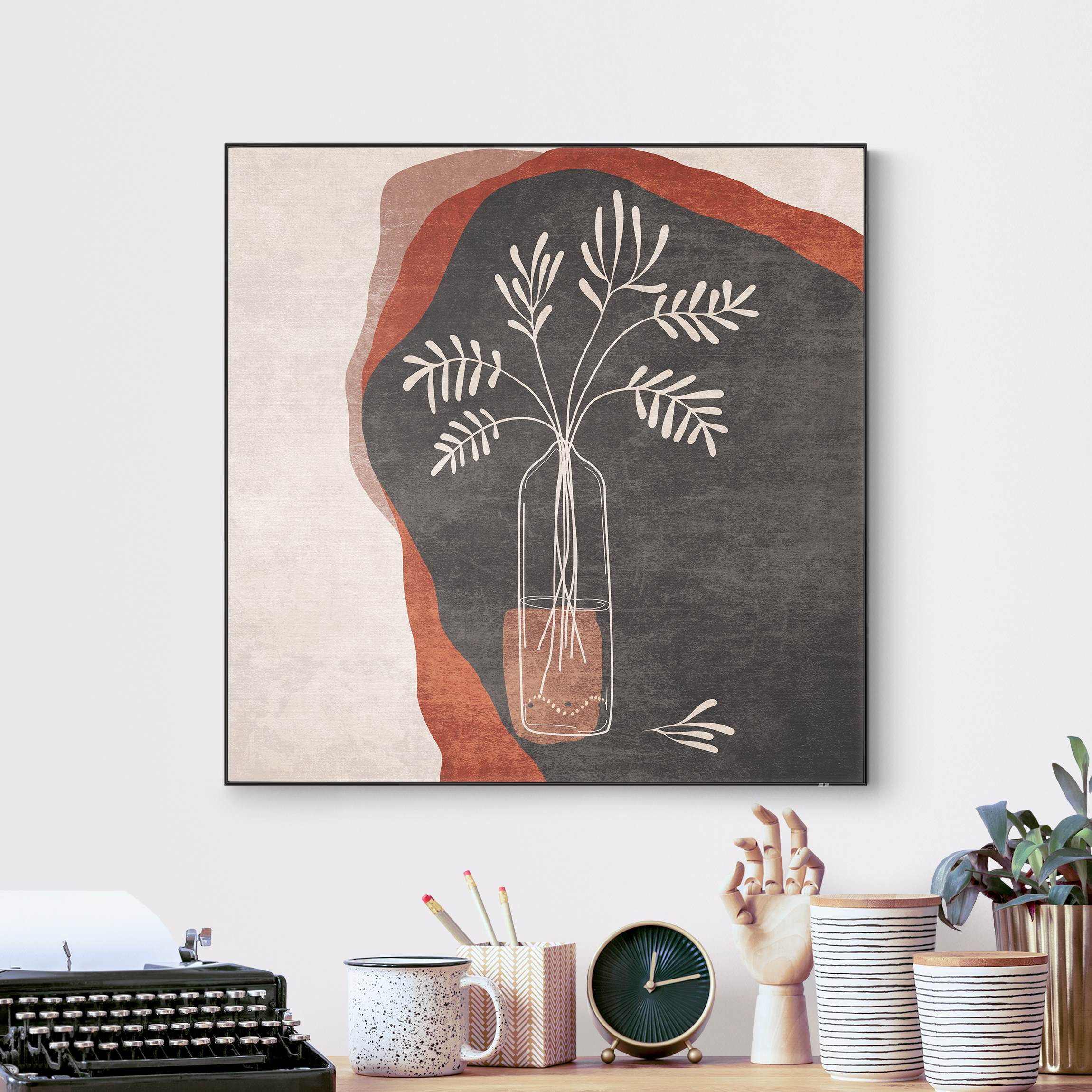 Wechselbild Boho Blumen in Vase II günstig online kaufen