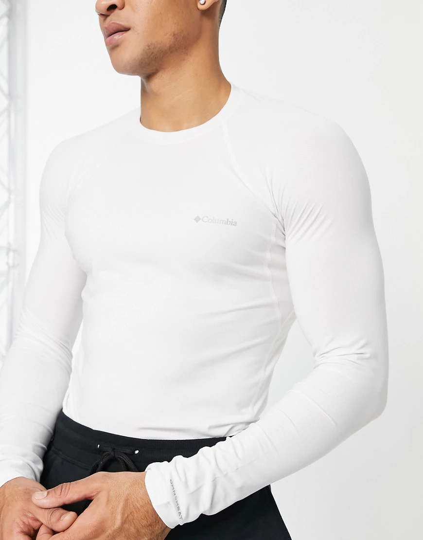 Columbia – Midweight Stretch – Langärmliges Baselayer-Oberteil in Weiß günstig online kaufen