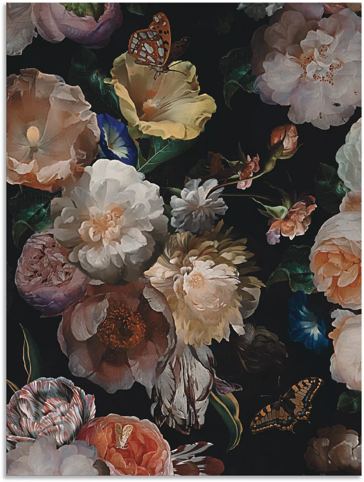 Artland Wandbild "Antike Holländische Blumen", Blumenbilder, (1 St.), als A günstig online kaufen
