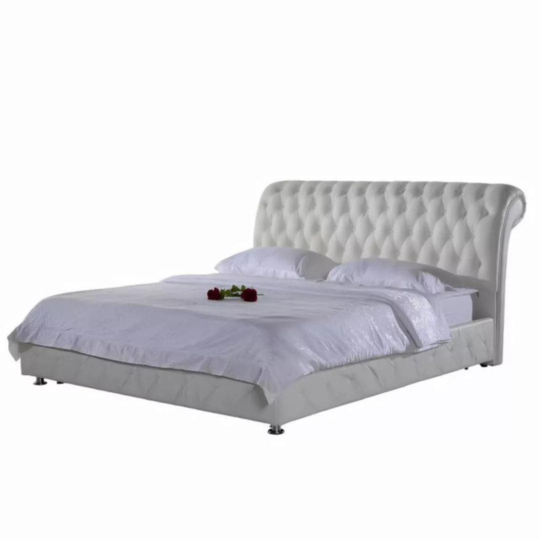 Xlmoebel Bett Designer Ehebett aus Italien mit Chesterfield-Stil, Doppelbet günstig online kaufen