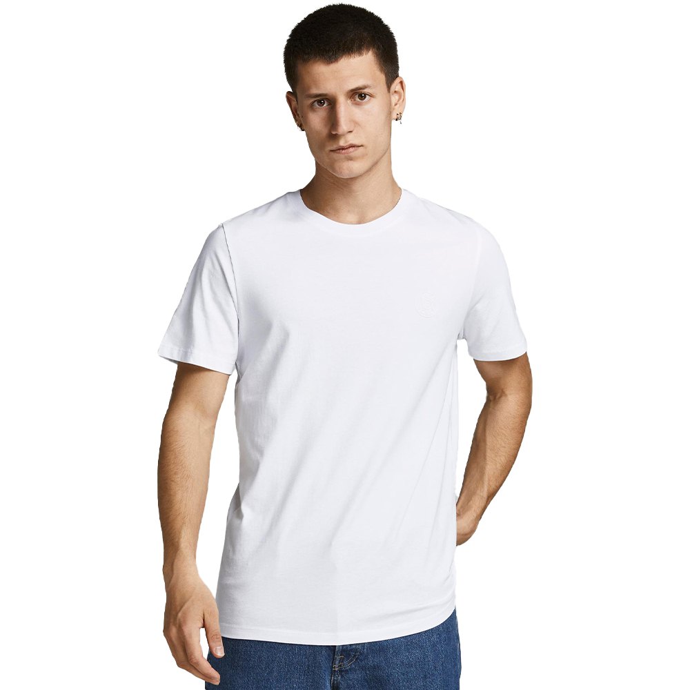 Jack & Jones Organic Logo Kurzarm O Hals T-shirt 2XL Navy Blazer / Print Ri günstig online kaufen