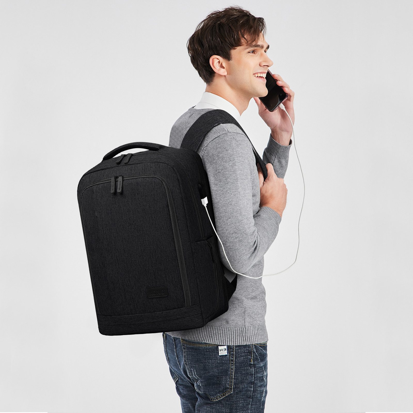 KONO Notebook-Rucksack Unisex Laptop-Rucksack, anti-Diebstahl, Business-Arb günstig online kaufen