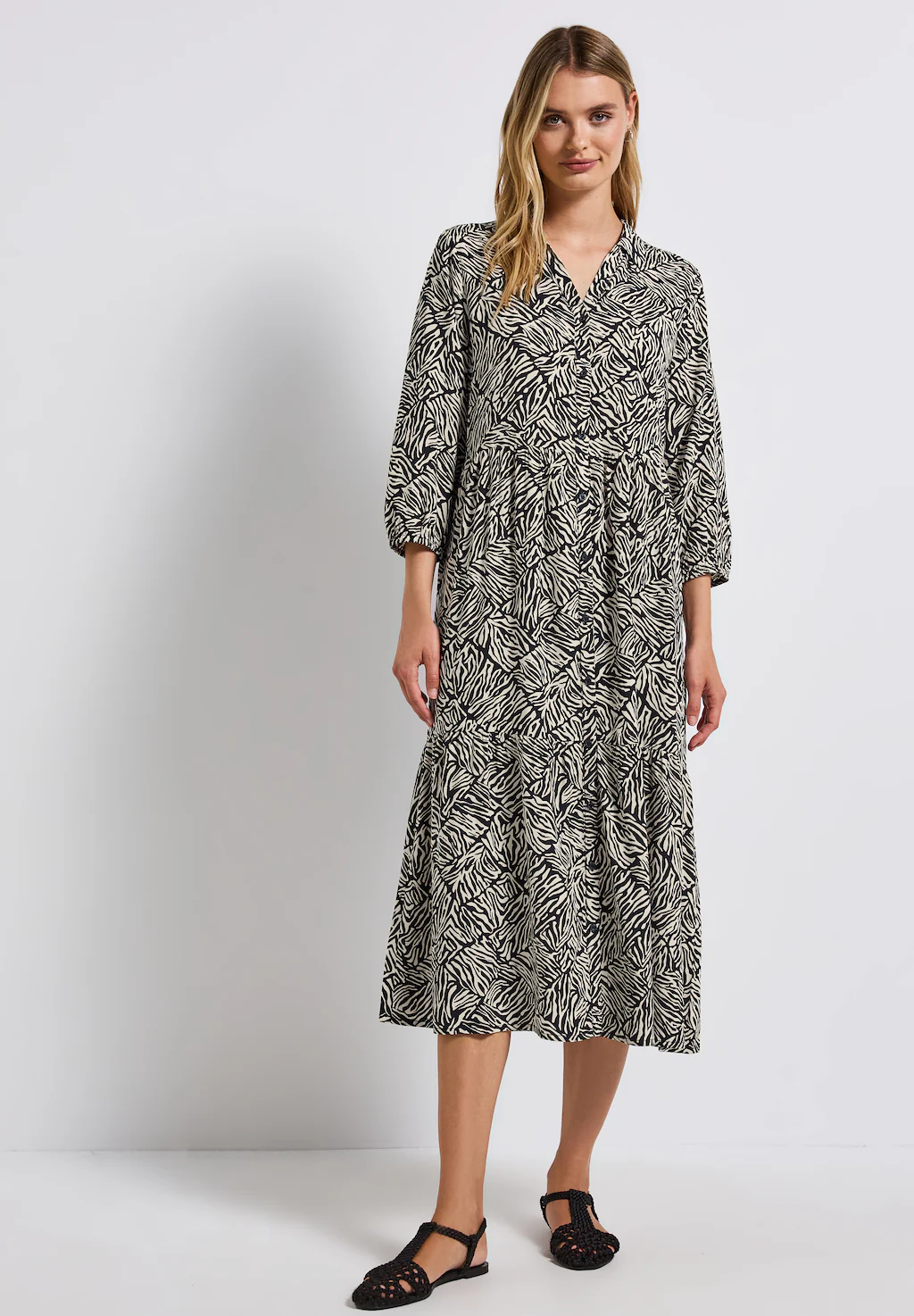 STREET ONE Midikleid, aus Viskose günstig online kaufen