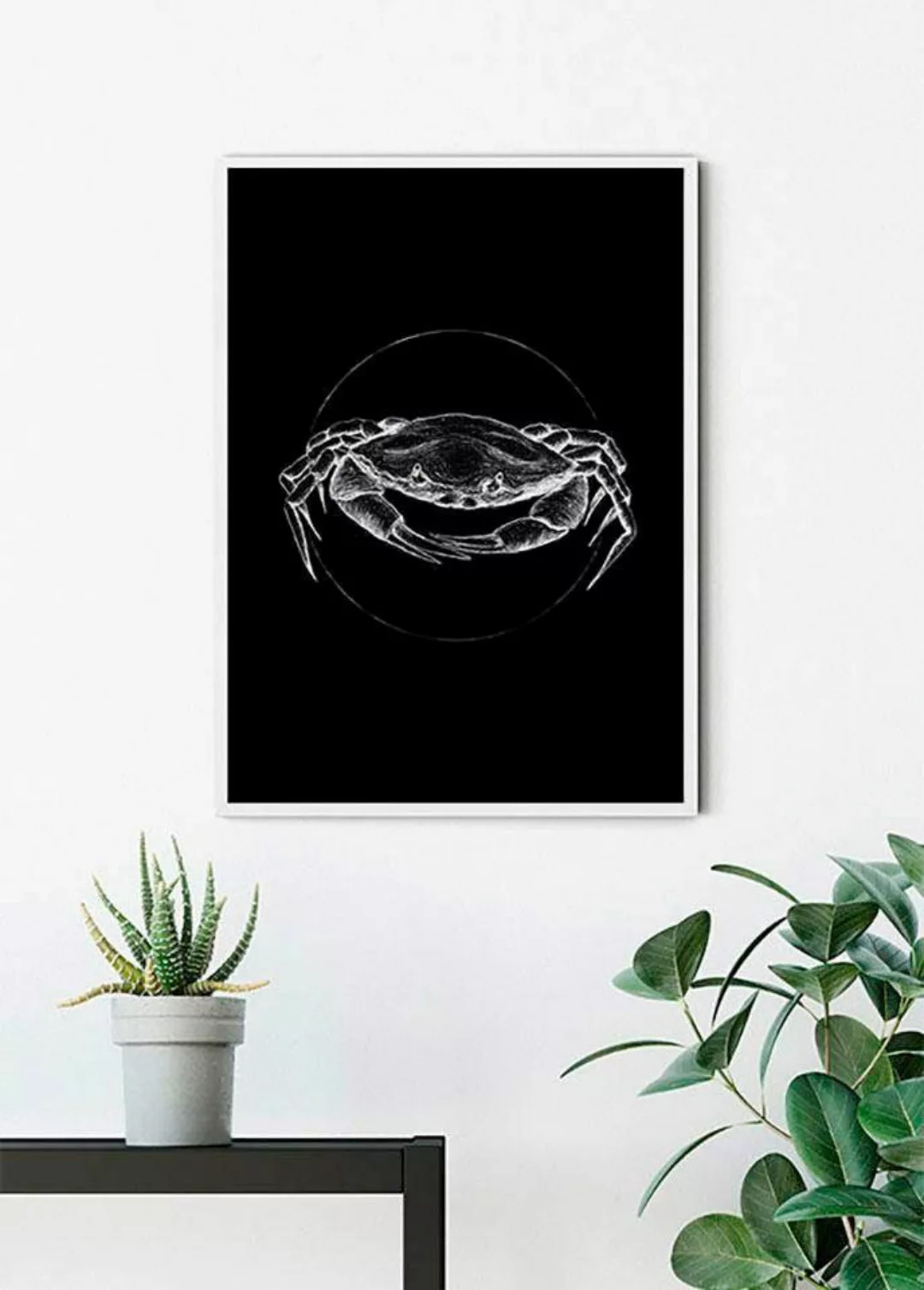 Komar Poster "Crab Black", Tiere, (1 St.), Kinderzimmer, Schlafzimmer, Wohn günstig online kaufen