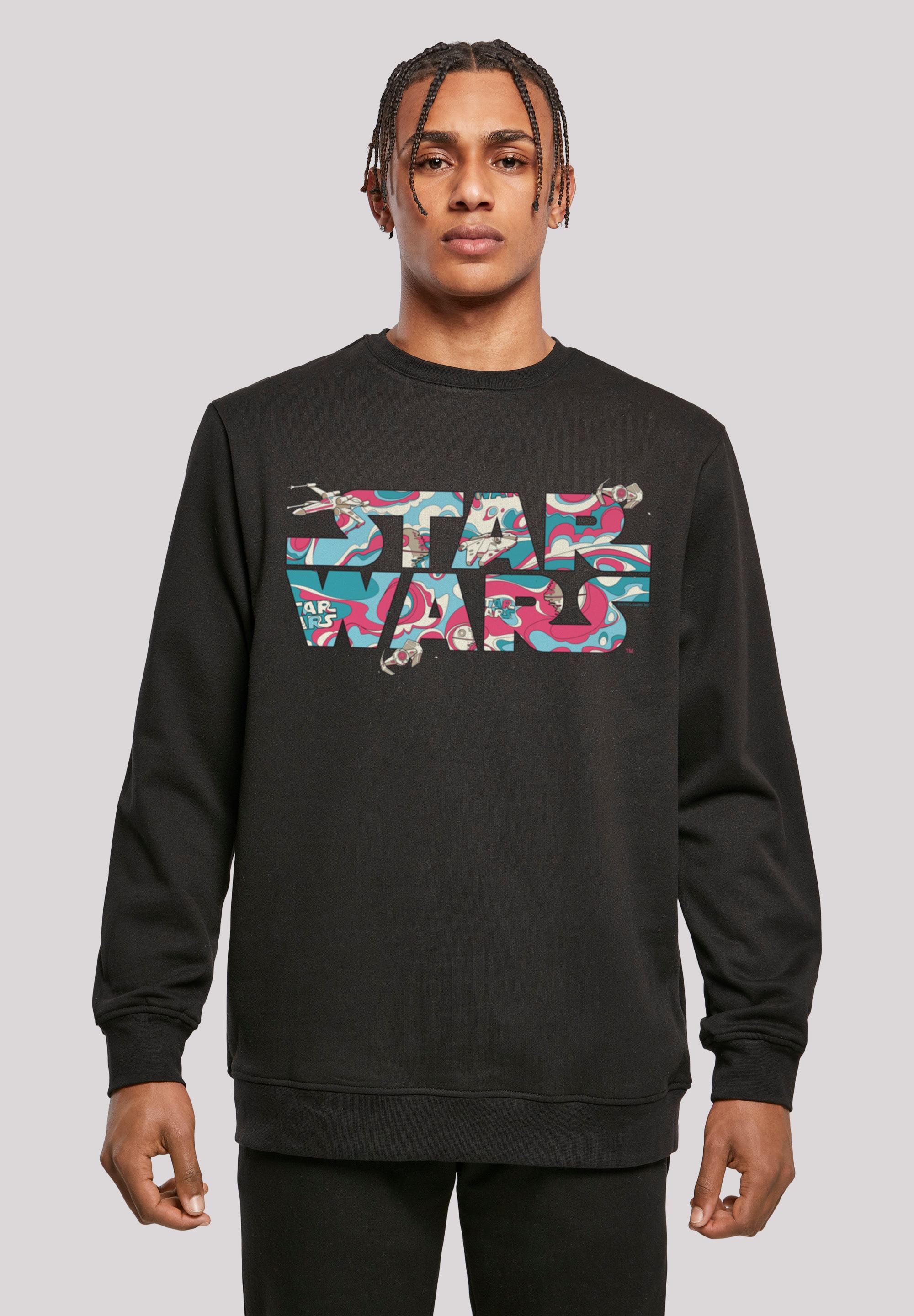 F4NT4STIC Kapuzenpullover "Star Wars Wavy Ship Logo", Print günstig online kaufen