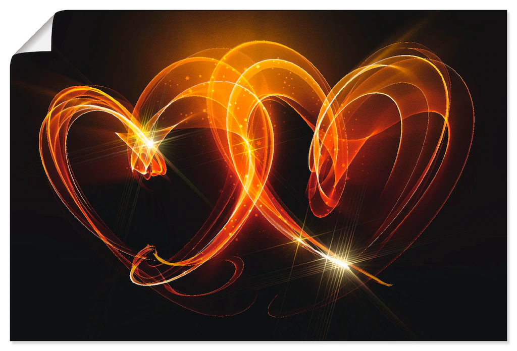 Artland Wandbild »Verbundenheit«, Herzen, (1 St.), als Alubild, Outdoorbild günstig online kaufen