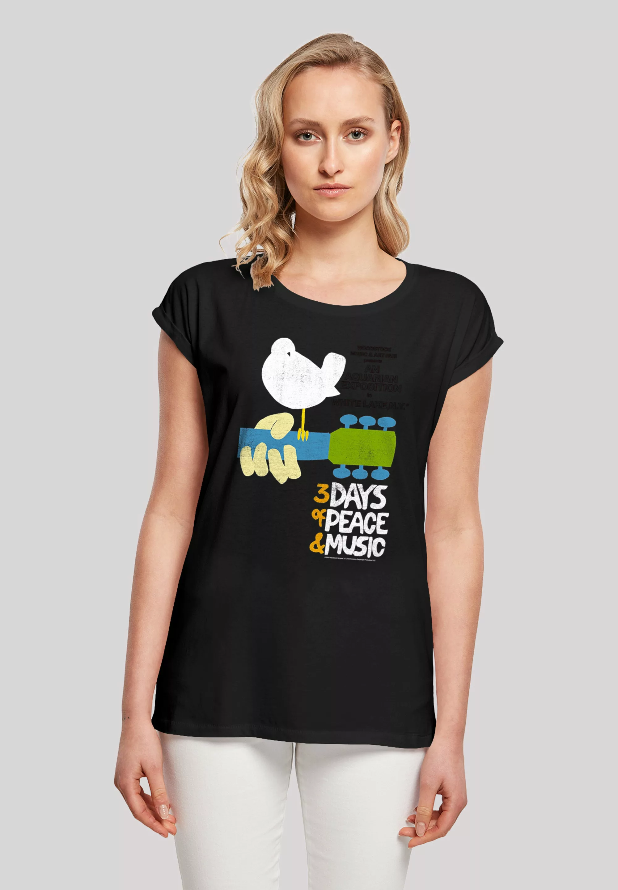 F4NT4STIC T-Shirt "Woodstock Music & Art Fair Festival Poster", Print günstig online kaufen