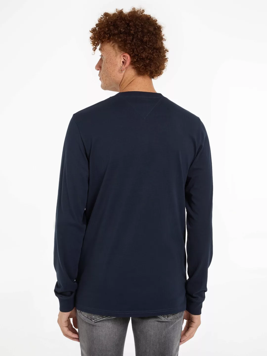 Tommy Jeans Plus Longsleeve TJM SLIM LINEAR CHST L/S TEE EXT Große Größen günstig online kaufen