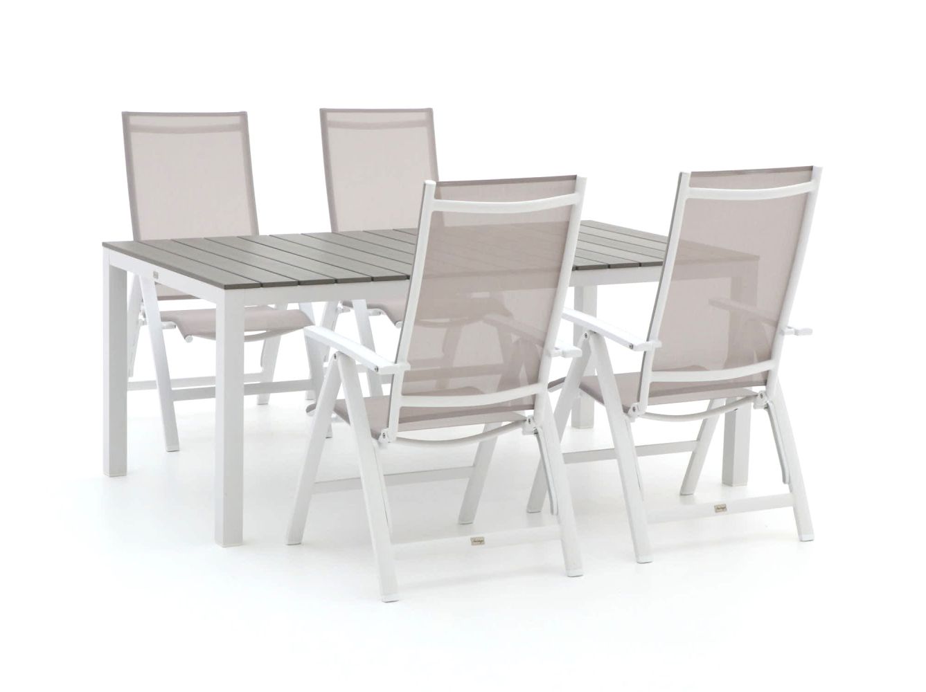 Bellagio Avenza/Fidenza 183 cm Gartenmöbel-Set 5-teilig verstellbar günstig online kaufen