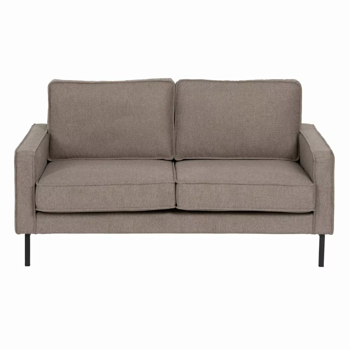 Sofa 163 X 87 X 90 Cm Synthetische Stoffe Metall Taupe günstig online kaufen
