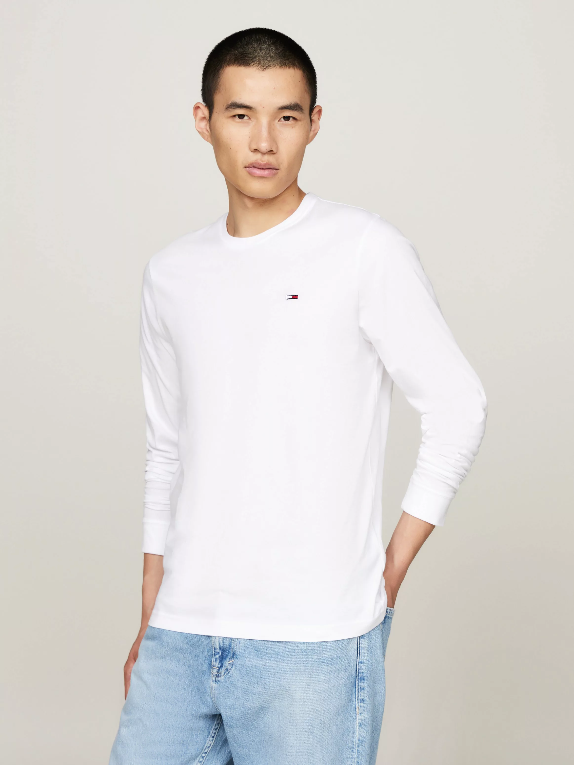 Tommy Jeans Langarmshirt TJM REG 2 PACK LS TEE mit bestickten Markenlogo au günstig online kaufen