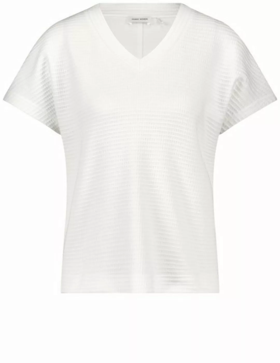 GERRY WEBER Shirtbluse Kurzarmshirt in Waffeloptik günstig online kaufen