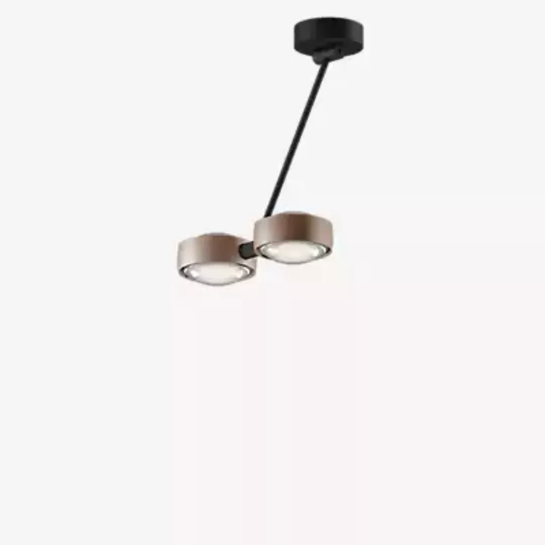 Occhio Sento Soffitto Doppio 40 Up D Deckenleuchte LED 2-flammig, Kopf gold günstig online kaufen