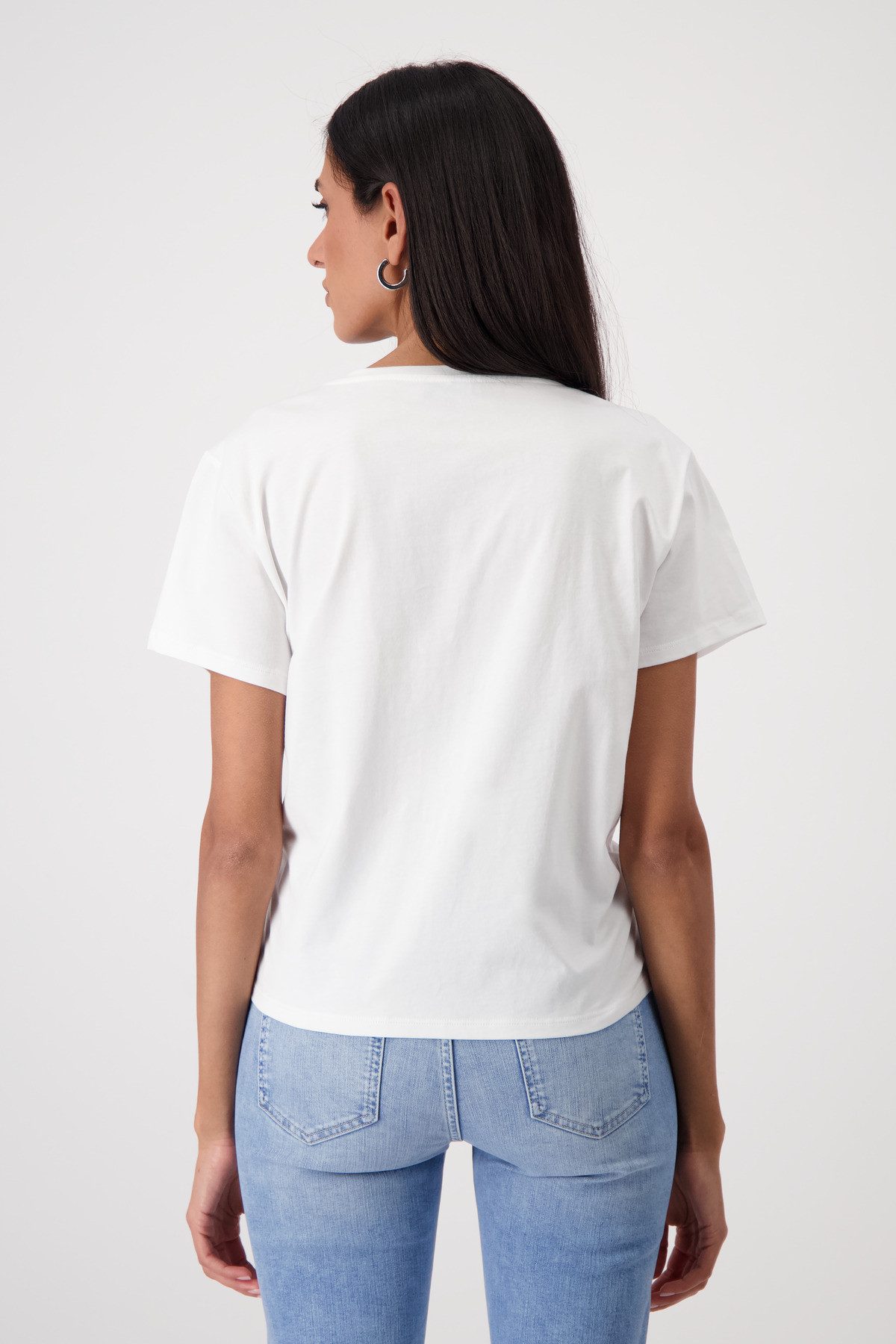 Monari Rundhalsshirt mit Frontprint günstig online kaufen