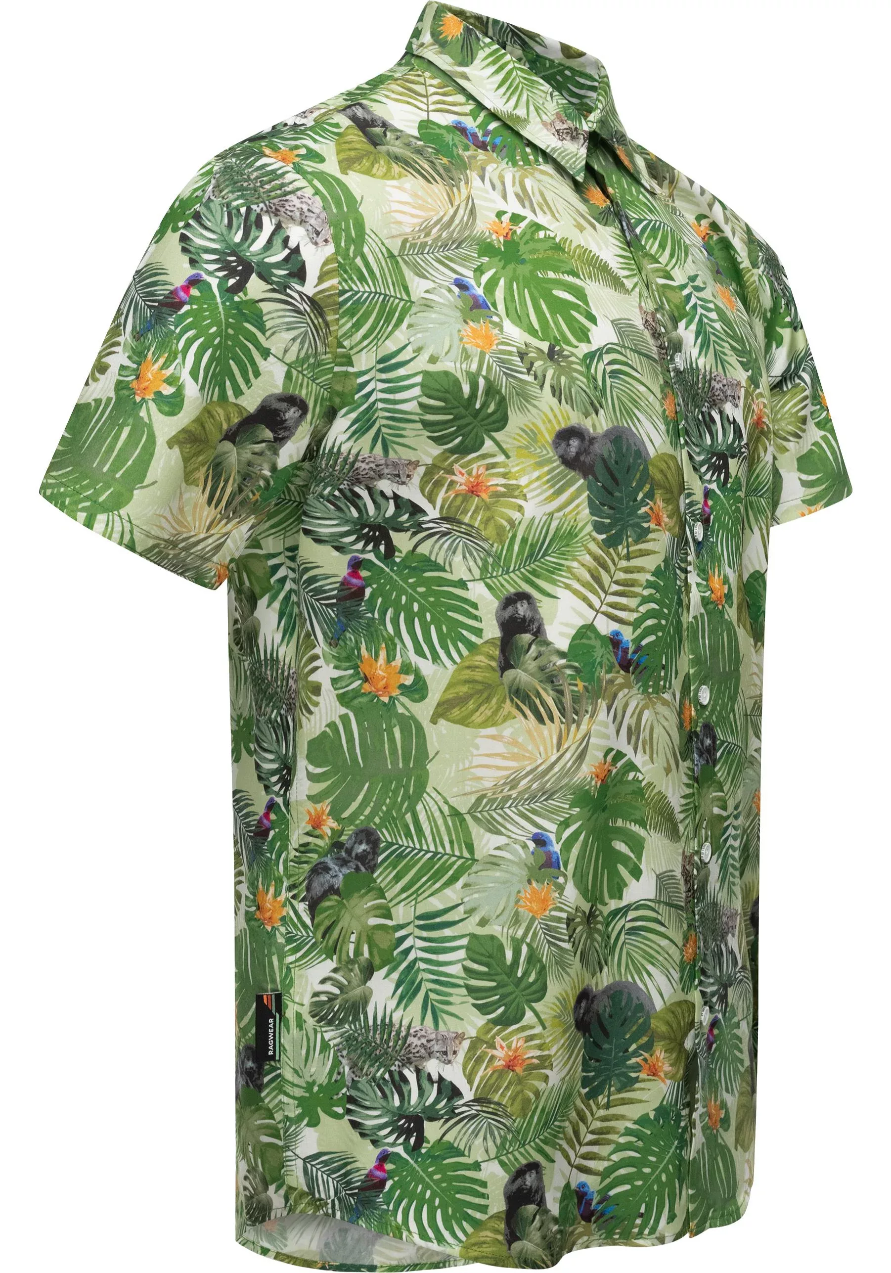 Ragwear Hawaiihemd "Omerro", Sommerliches Herren Hemd mit hawaiianischem Pr günstig online kaufen