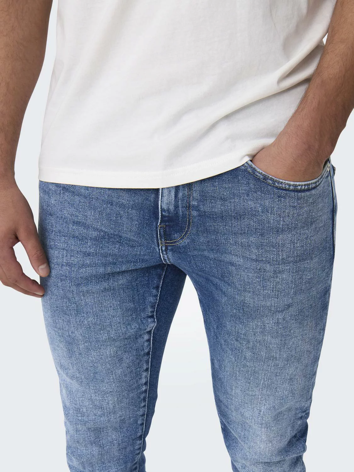 ONLY & SONS Straight-Jeans ONSWEFT REGULAR WB 0021 TAI DNM NOOS im 4-Pocket günstig online kaufen