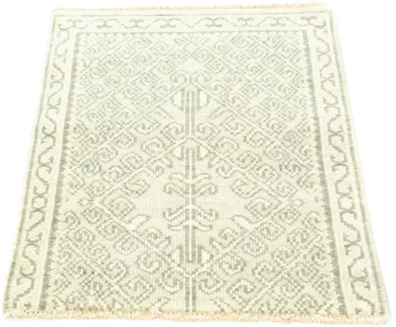 morgenland Wollteppich »Designer Teppich handgeknüpft beige«, rechteckig günstig online kaufen