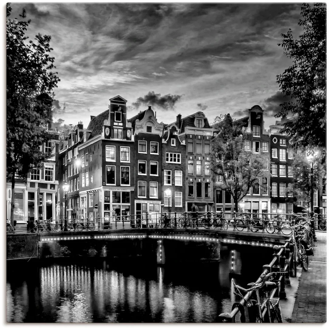 Artland Wandbild "Amsterdam Abendidylle", Amsterdam, (1 St.) günstig online kaufen