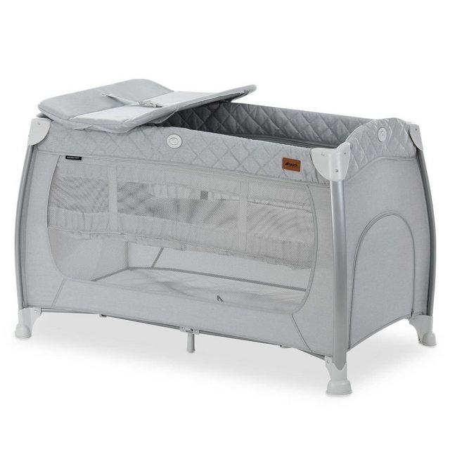 Hauck Baby-Reisebett Play'n Relax Center - Quilted Grey, Kinderreisebett mi günstig online kaufen