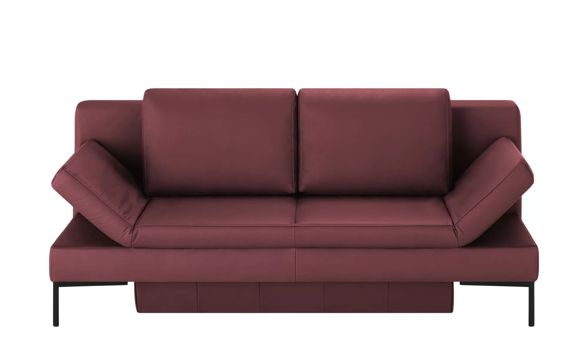 Schlafsofa  Kenny - rot - 204 cm - 88 cm - 91 cm - Polstermöbel > Sofas > E günstig online kaufen