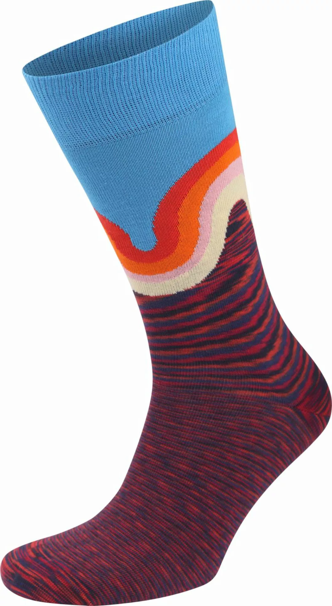 Happy Socks Socken Wave Blau - Größe 41-46 günstig online kaufen