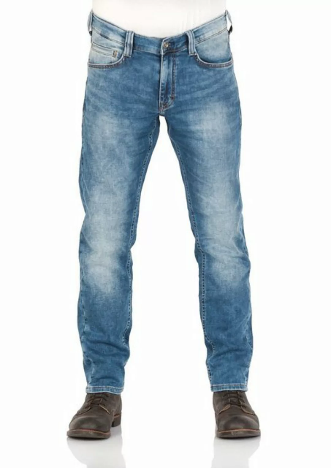 Mustang Herren Jeans Oregon - Tapered K Fit - Blau - Used Blue günstig online kaufen