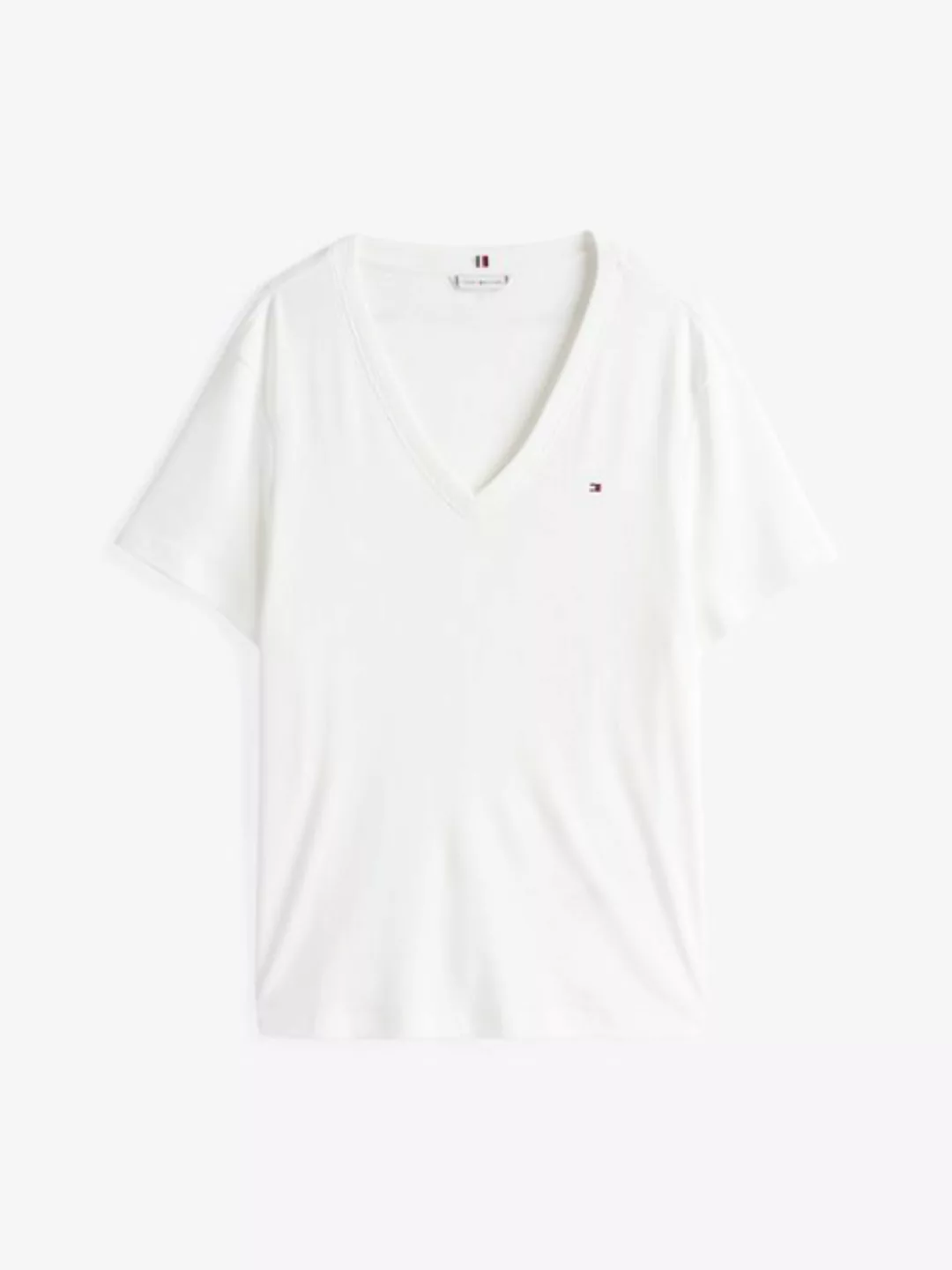 Tommy Hilfiger Curve V-Shirt CRV SLIM CODY V-NK SS in Großen Größen, Streif günstig online kaufen