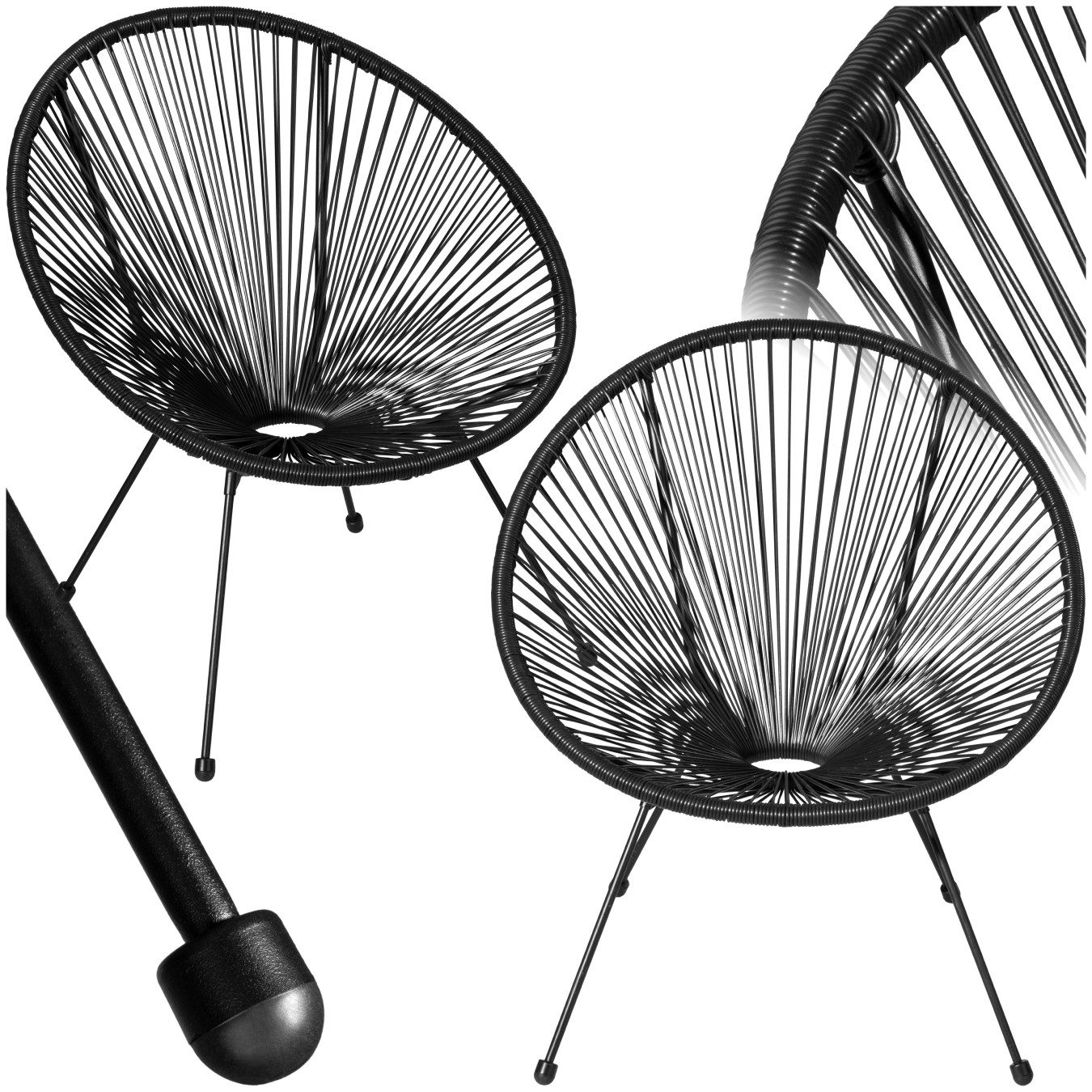 tectake Gartenstuhl 2er Set Gartenstuhl (Set., günstig online kaufen