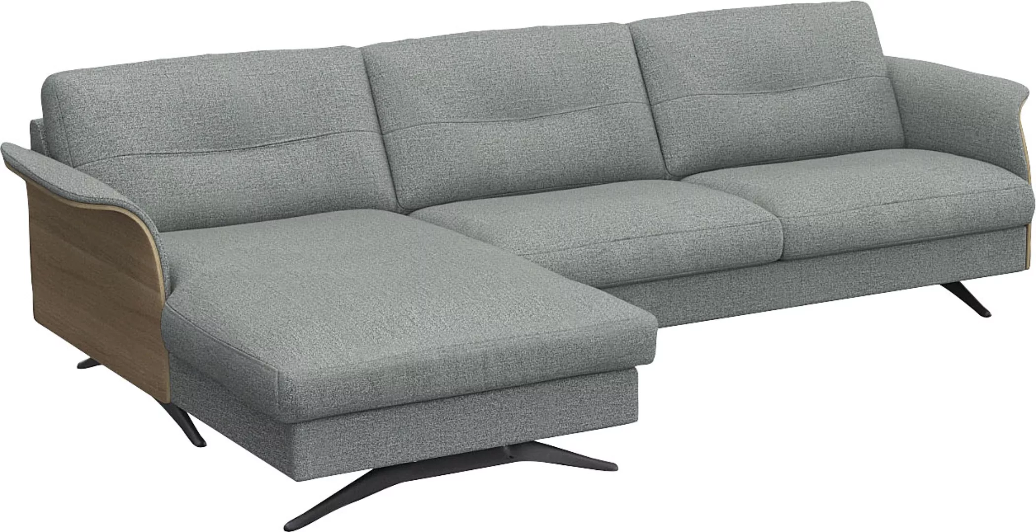 FLEXLUX Ecksofa "Glow, super bequem durch hochwertigem Sitzaufbau mit Feder günstig online kaufen