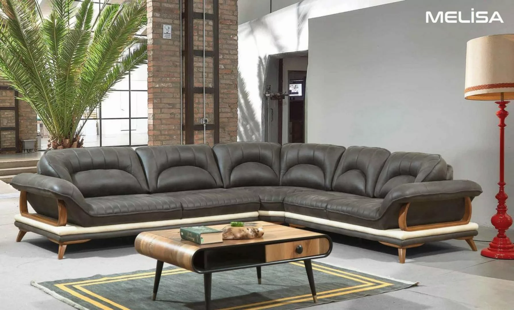 JVmoebel Ecksofa Wohnzimmer Textil L-Form Sofas Couchen Neu Sofas Ecke, Mad günstig online kaufen