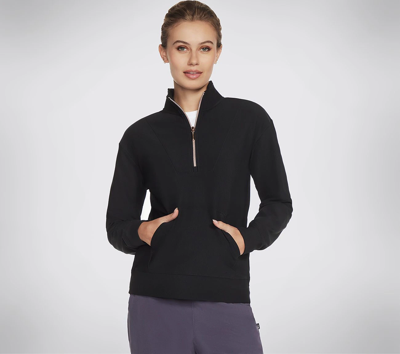 Skechers Rollkragenpullover "GOLUXE RIB 1/4 ZIP" günstig online kaufen