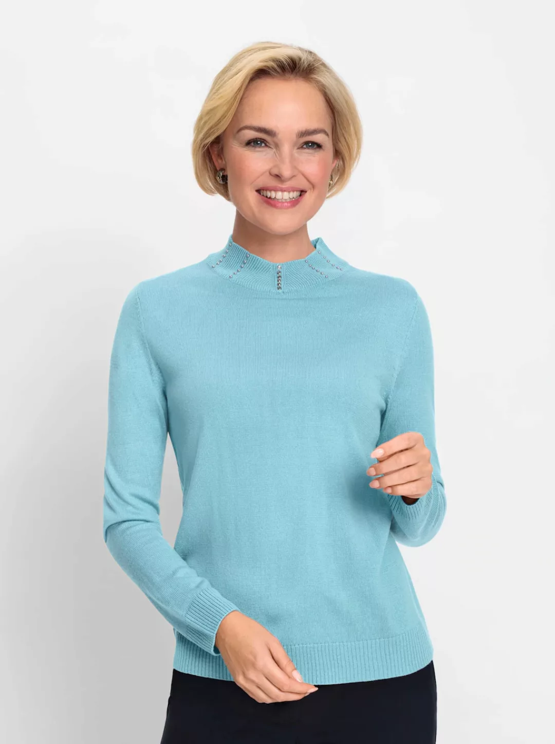 Classic Stehkragenpullover "Pullover" günstig online kaufen