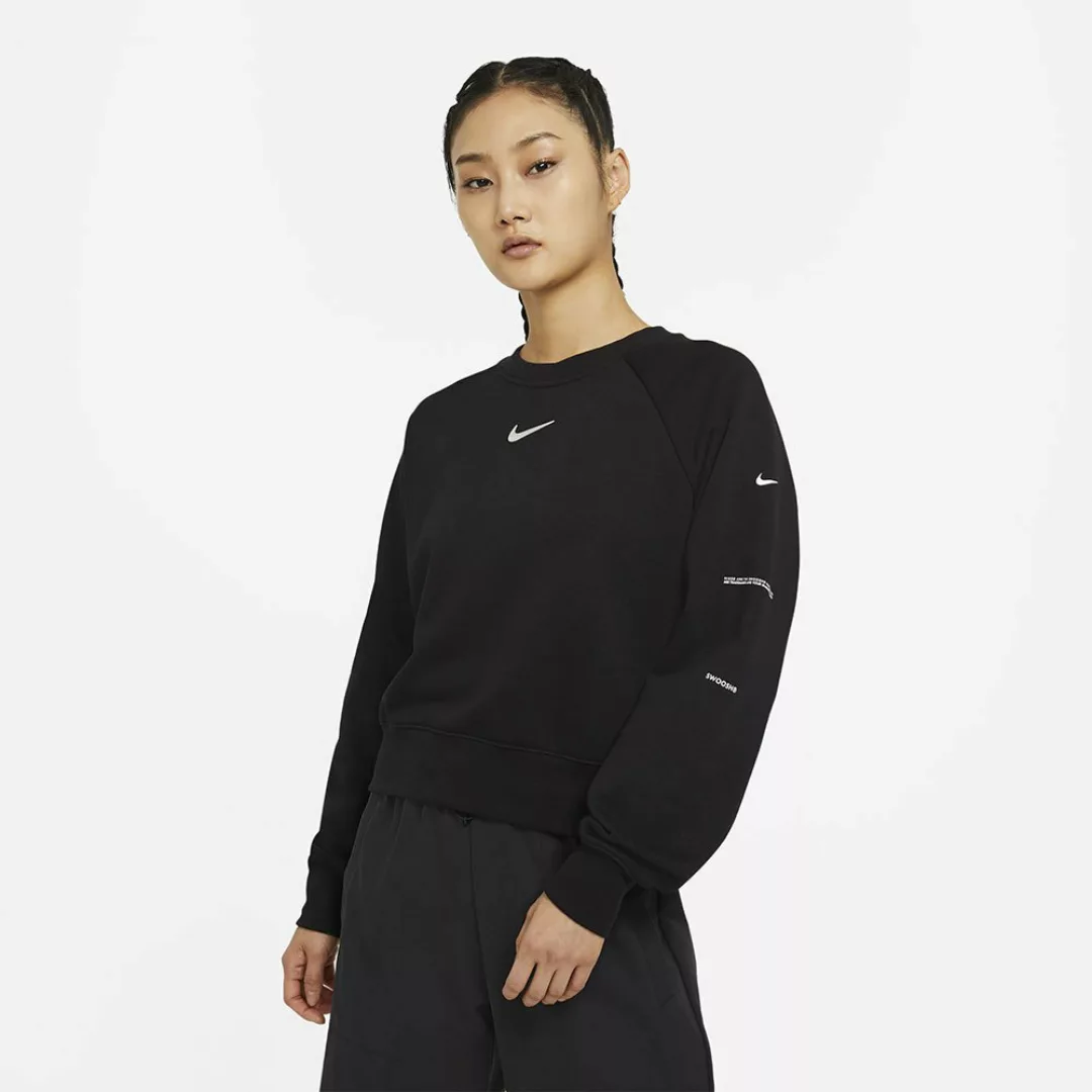 Nike Sportswear Swoosh Crew Sweatshirt L Black / White günstig online kaufen