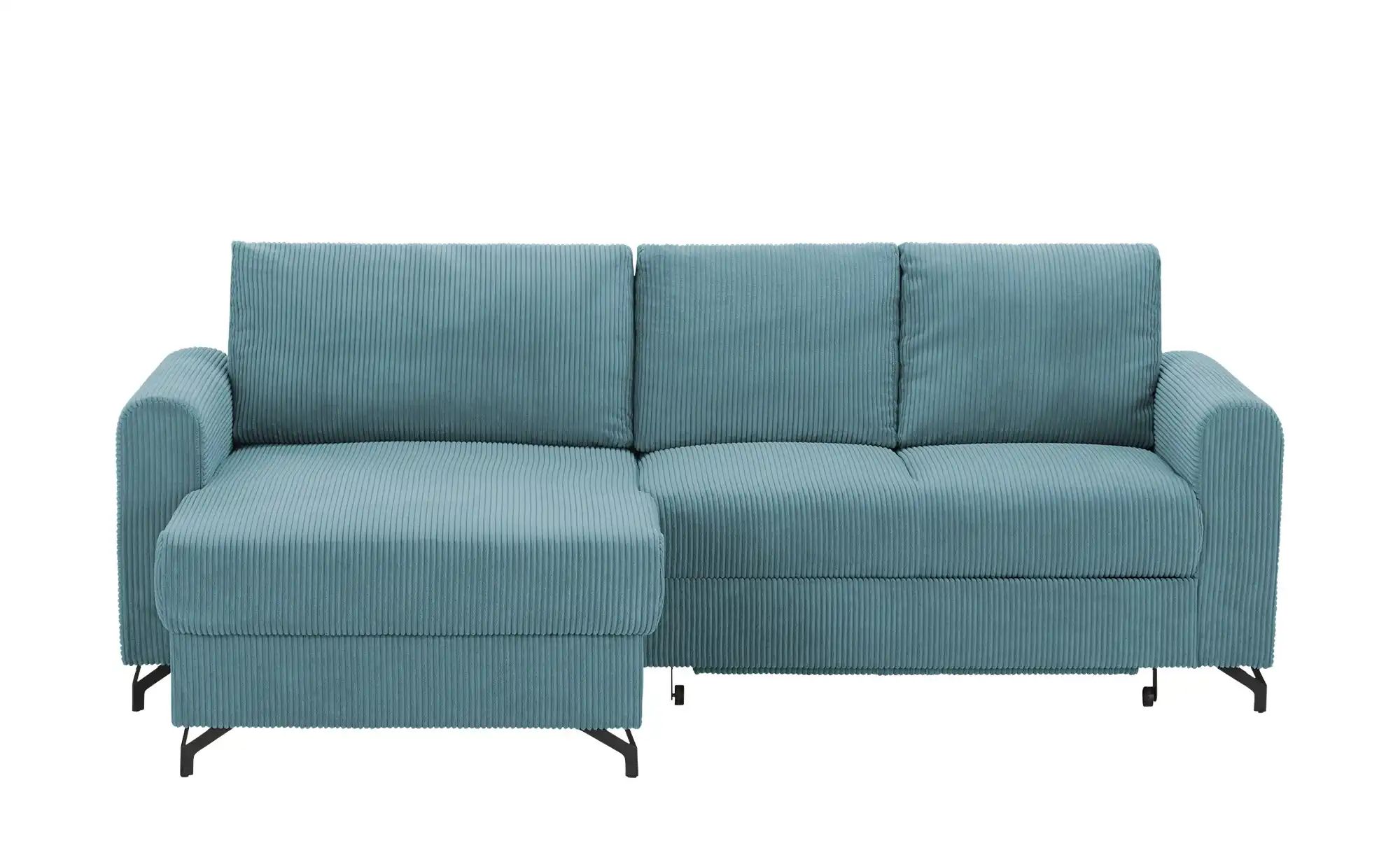 uno Ecksofa Cord Latina ¦ blau ¦ Maße (cm): B: 232 H: 110 T: 156.0 Polsterm günstig online kaufen