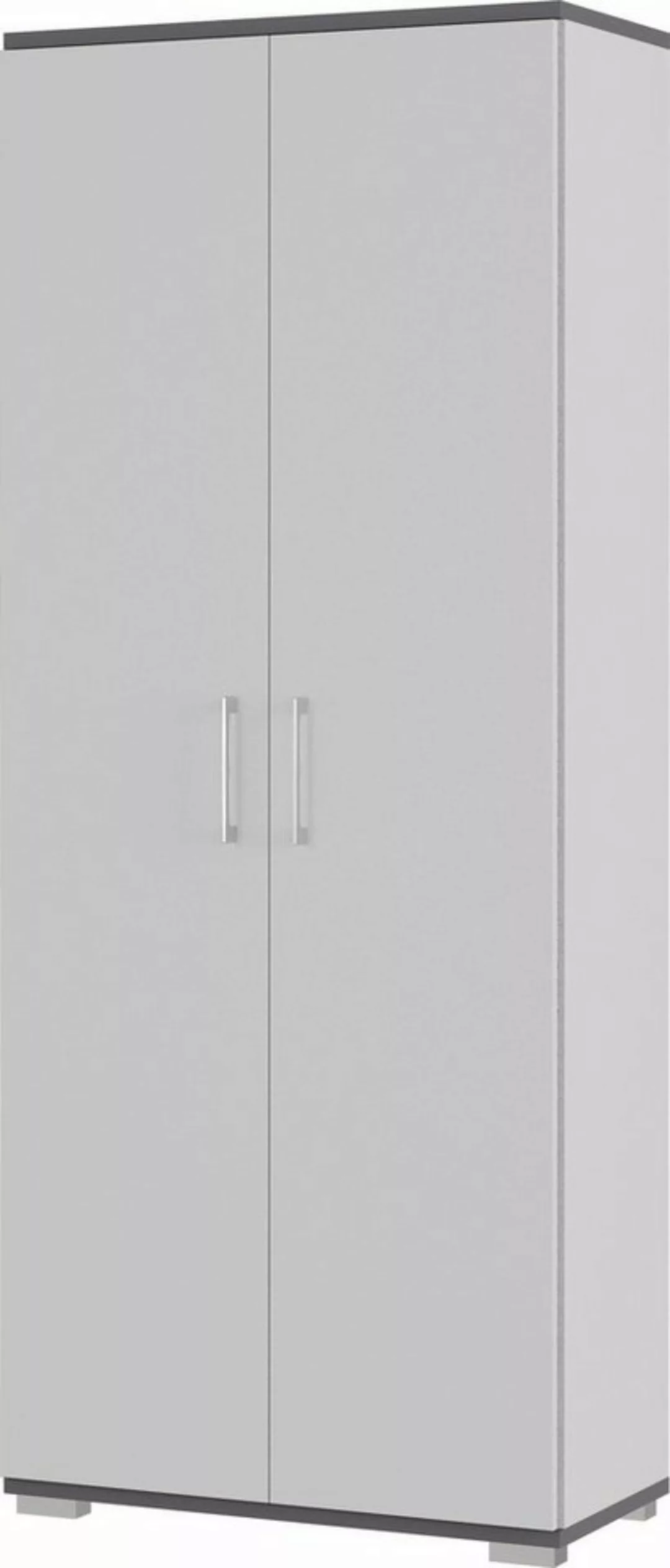 freiraum Aktenschrank 416 (BxHxT: 80x200x40 cm) in grau, anthrazit mit 2 Tü günstig online kaufen