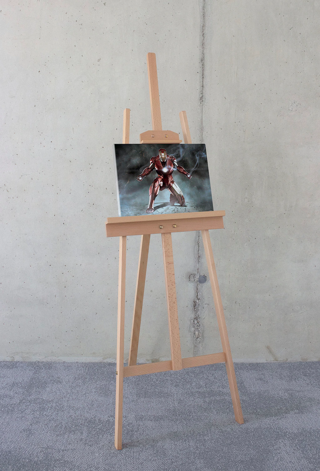 Komar Leinwandbild »IKeilrahmenbild - ron Man Charging - Größe 30 x 40 cm«, günstig online kaufen