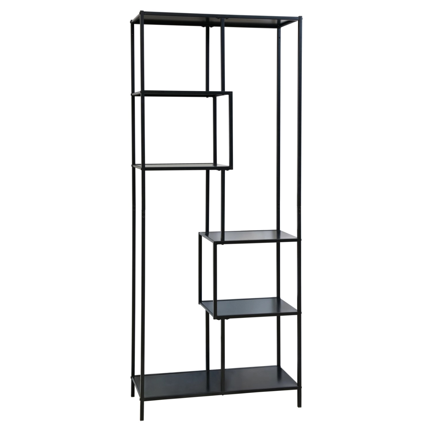 Svita Kela Metallregal 6 Ebenen Küchenregal Badregal Industrial Style Schwa günstig online kaufen