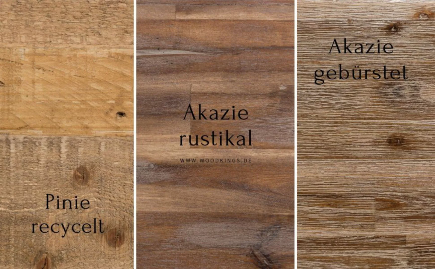 massivum Massivholzbett Mayfield 160x200cm aus Akazie rustic günstig online kaufen